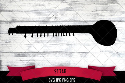 Sitar SVG, Musical Instrument SVG SVG Loveleen Kaur 