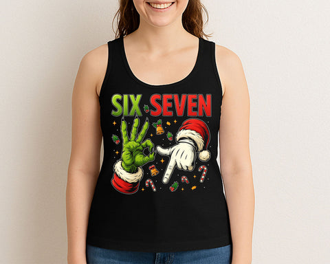 Six Seven Christmas Hand Sign PNG Funny Santa & Grinch Style Clipart SVG BillahCrafts 