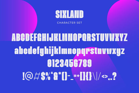 Sixland - Modern Display Sans Serif Font studioalmeera 