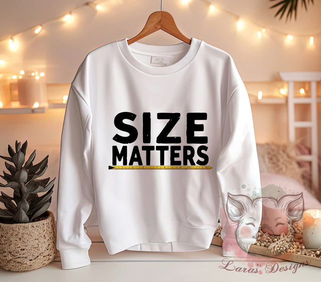 Size Matters, Funny PNG, Sublimation Design, Humor Graphic, Gift for Him, Adult Humor, Funny Quotes, Crafting PNG Sublimation Lara' s Designs 