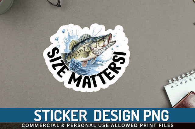Size matters Sticker Design Sublimation Regulrcrative 