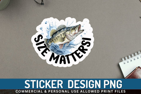 Size matters Sticker Design Sublimation Regulrcrative 