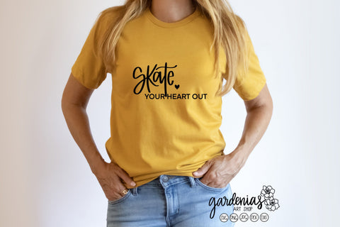 Skate Your Heart Out SVG Gardenias Art Shop 