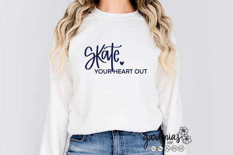 Skate Your Heart Out SVG Gardenias Art Shop 