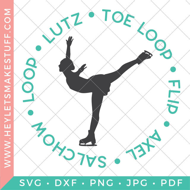Skating Jumps SVG Hey Let's Make Stuff 