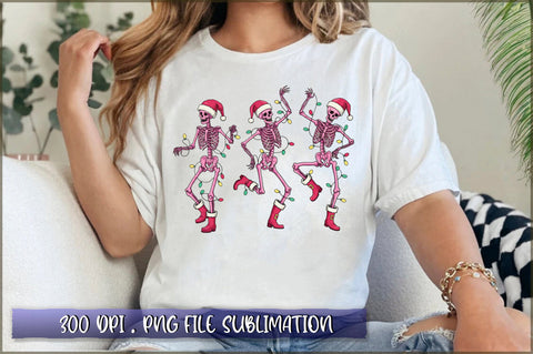 Skeleton Christmas Dancing Sublimation Sublimation Shetara Begum 