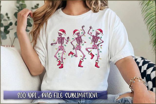 Skeleton Christmas Dancing Sublimation Sublimation Shetara Begum 