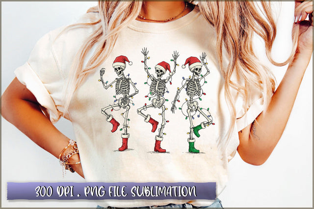 Skeleton Christmas Dancing Sublimation Sublimation Shetara Begum 