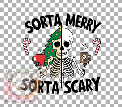 Skeleton Christmas, Scary Christmas PNG, Halloween Meets Christmas, Funny Skeleton, Holiday Humor, Quirky Christmas Design, Festive Skeleton Clipart, Digital Download Sublimation Lara' s Designs 