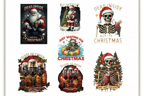 Skeleton Christmas Sublimation Bundle Sublimation Shetara Begum 