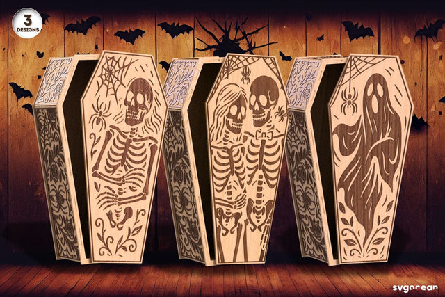 Skeleton Coffin Candy Box Bundle SVG SvgOcean 