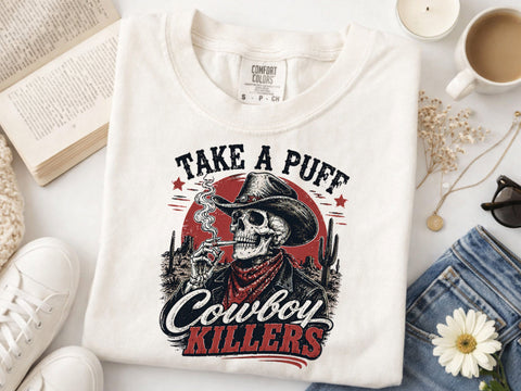 Skeleton cowboy Png, Retro western design PNG SVG DesignDestine 