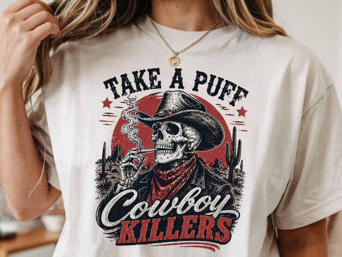 Skeleton cowboy Png, Retro western design PNG SVG DesignDestine 