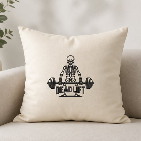 Skeleton Deadlift Embroidery Design – Weightlifting Machine Embroidery File, Gym Skeleton Barbell, Fitness Workout Design Embroidery/Applique DESIGNS PatternFeed8 