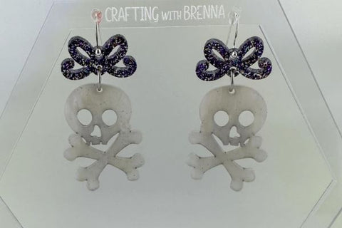 Skeleton Earrings Laser SVG Bundle SVG Crafting With Brenna 