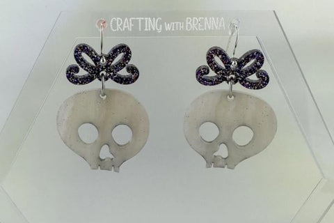 Skeleton Earrings Laser SVG Bundle SVG Crafting With Brenna 