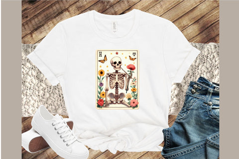 Skeleton Funny Tarot Card Sublimation Sublimation designartist 