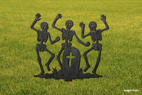 Skeleton Garden Stake Laser Cut SVG SvgOcean 