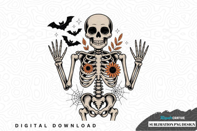 Skeleton halloween sublimation png design Sublimation Regulrcrative 