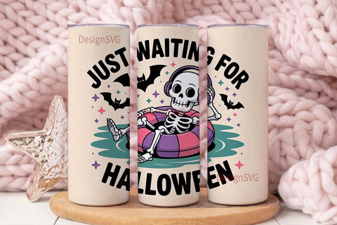 Skeleton Halloween Tumbler Wrap Sublimation DesignSVG 