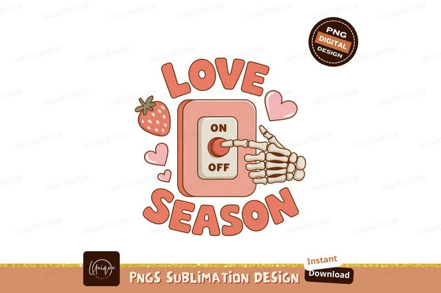 Skeleton hand turns on love switch image Sublimation Designangry 