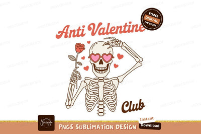 Skeleton holding rose with heart glasses anti Sublimation Designangry 