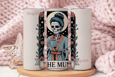 Skeleton Mum 20oz Tumbler Wrap Sublimation DesignSVG 