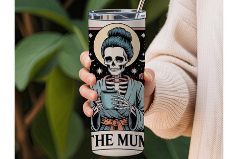Skeleton Mum 20oz Tumbler Wrap Sublimation DesignSVG 