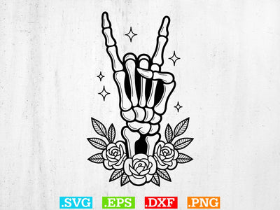 Skeleton Rock Svg, Skeleton Hands svg SVG Creativeart88 