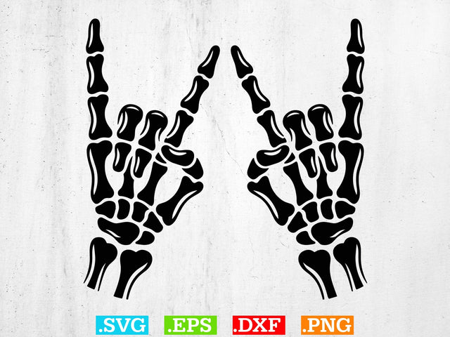Skeleton Rock Svg, Skeleton Hands svg SVG Creativeart88 