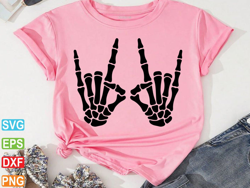 Skeleton Design Rcck Skeleton Rock Svg, Skeleton Hands svg - So Fontsy