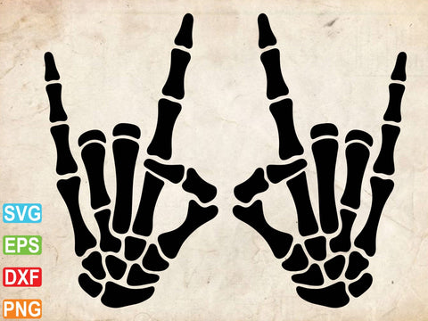 Skeleton Rock Svg, Skeleton Hands svg SVG Creativeart88 
