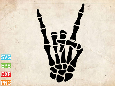 Skeleton Rock Svg, Skeleton Hands svg SVG Creativeart88 