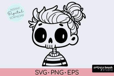 Skeleton SVG, Halloween Funny Skull SVG for Cricut SVG OrangeBrushStudio 
