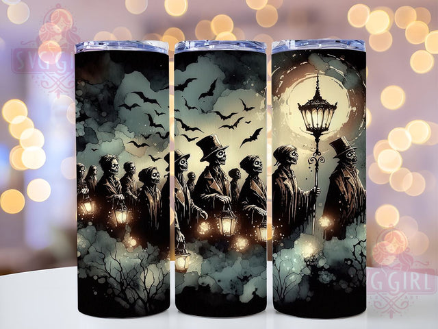 Skeleton Zombies 20oz Tumbler Wrap Sublimation Design, Straight Tapered Tumbler Wrap, Halloween Zombies Tumbler Png, Instant Digital Download Sublimation SvggirlplusArt 