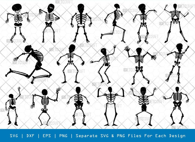 Skeletons Dancing Svg Cricut Cut Files Png Bundle, SB01135 SVG ETC Craft 
