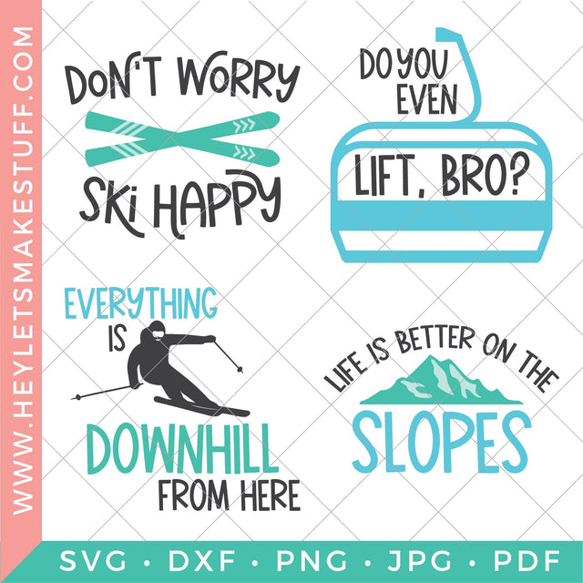 Ski Bundle SVG Hey Let's Make Stuff 