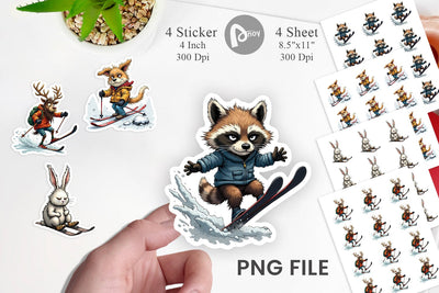 Ski Grumps Sticker Sublimation artnoy 