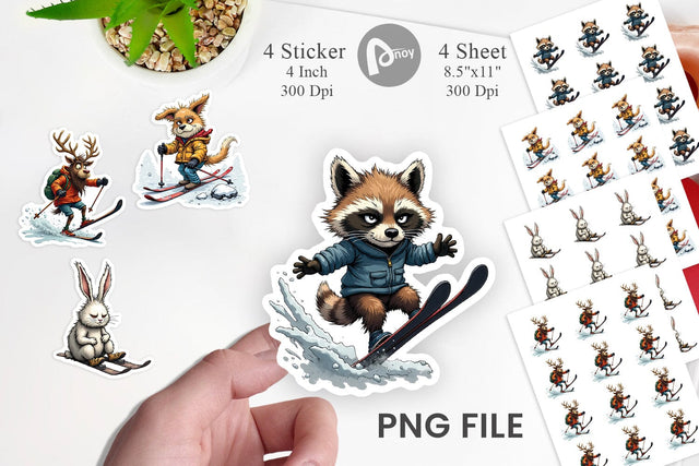 Ski Grumps Sticker Sublimation artnoy 