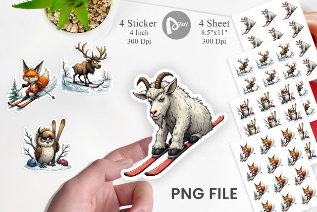 Ski Grumps Sticker Sublimation artnoy 