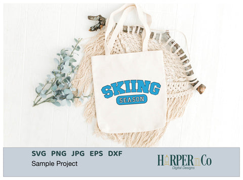 Skiing Season SVG PNG Cut EPS File SVG HarperNCo 