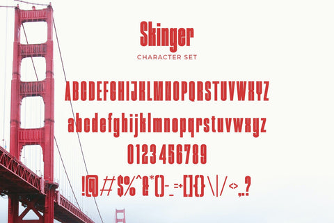 Skinger - A Bold Condensed Sans Font studioalmeera 