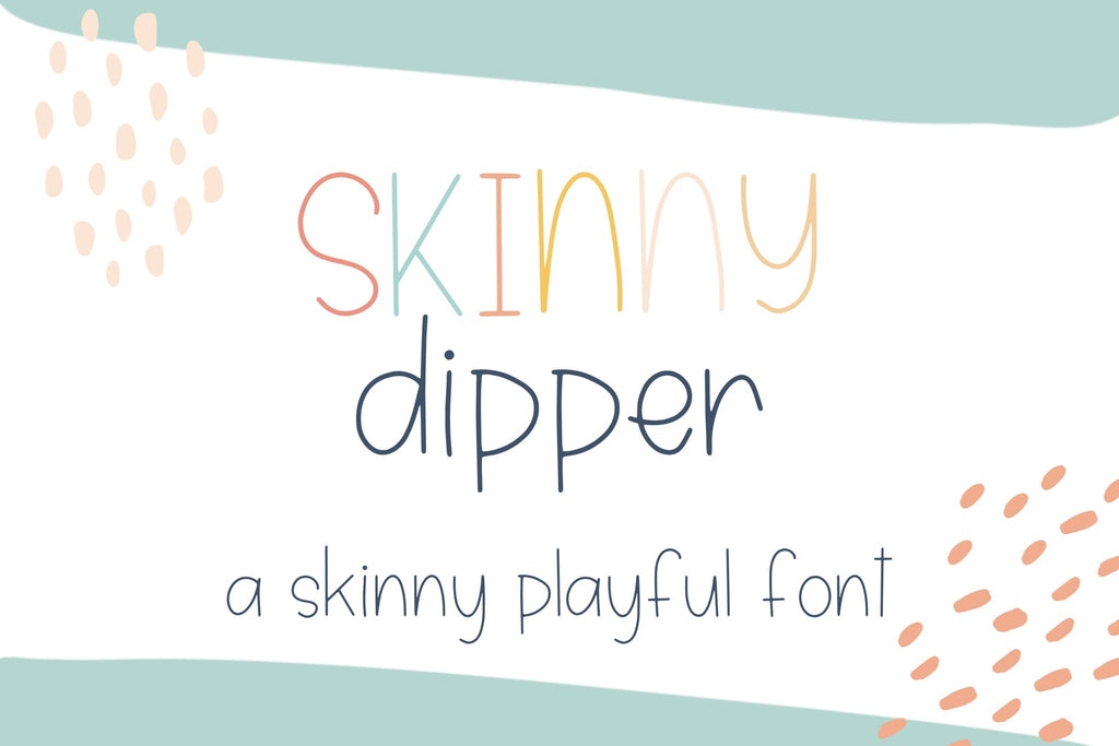 Skinny Dipper, cute handwritten font - So Fontsy