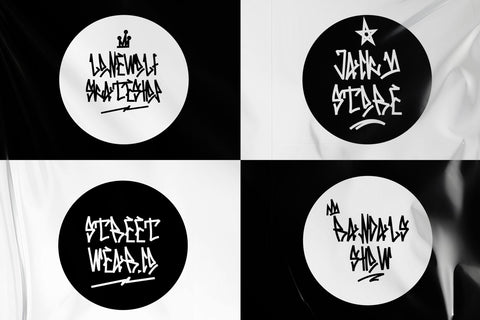 Skinny Street - One line Graffiti Font Included Font Mozzatype 
