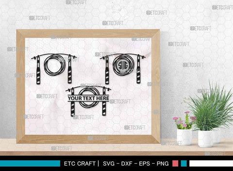 Skipping Rope Monogram, Skipping Rope Silhouette, Rope SVG, Skipping Svg, Jump Rope Svg, Rope Svg, Jumping Rope Svg, Girl skipping Svg, Rope Bundle, SB00576 SVG ETC Craft 