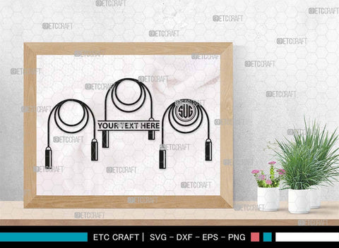Skipping Rope Monogram, Skipping Rope Silhouette, Rope SVG, Skipping Svg, Jump Rope Svg, Rope Svg, Jumping Rope Svg, Girl skipping Svg, Rope Bundle, SB00576 SVG ETC Craft 