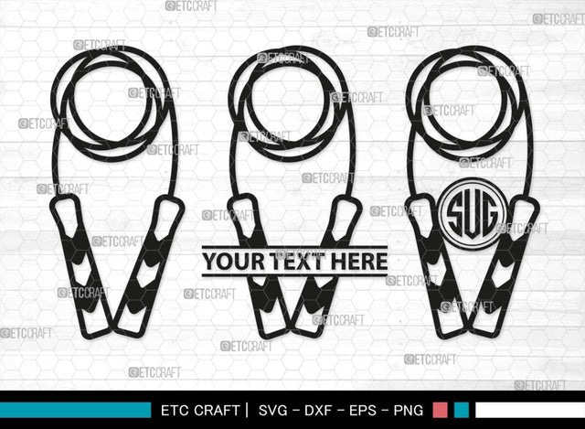 Skipping Rope Monogram, Skipping Rope Silhouette, Rope SVG, Skipping Svg, Jump Rope Svg, Rope Svg, Jumping Rope Svg, Girl skipping Svg, Rope Bundle, SB00576 SVG ETC Craft 