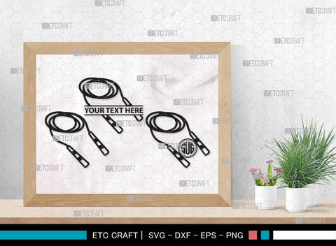 Skipping Rope Monogram, Skipping Rope Silhouette, Rope SVG, Skipping Svg, Jump Rope Svg, Rope Svg, Jumping Rope Svg, Girl skipping Svg, Rope Bundle, SB00576 SVG ETC Craft 