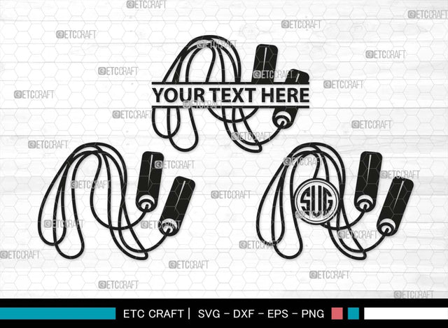 Skipping Rope Monogram, Skipping Rope Silhouette, Rope SVG, Skipping Svg, Jump Rope Svg, Rope Svg, Jumping Rope Svg, Girl skipping Svg, Rope Bundle, SB00576 SVG ETC Craft 