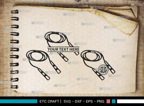 Skipping Rope Monogram, Skipping Rope Silhouette, Rope SVG, Skipping Svg, Jump Rope Svg, Rope Svg, Jumping Rope Svg, Girl skipping Svg, Rope Bundle, SB00576 SVG ETC Craft 